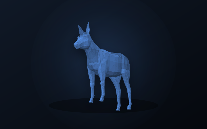 Little Donkey as a finished puzzle