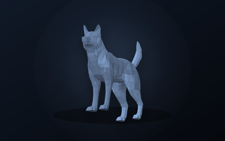 Arctic Husky as a finished puzzle