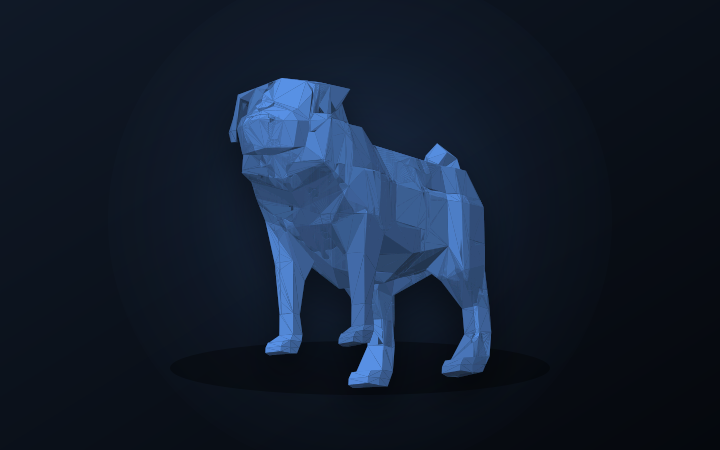 Pocket Pug as a finished puzzle