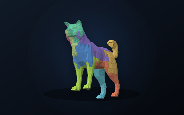 Shiba Companion as a finished puzzle